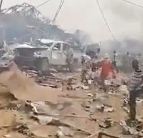 घानामा ठूलो विष्फोट, सयौं भवन ध्वस्त