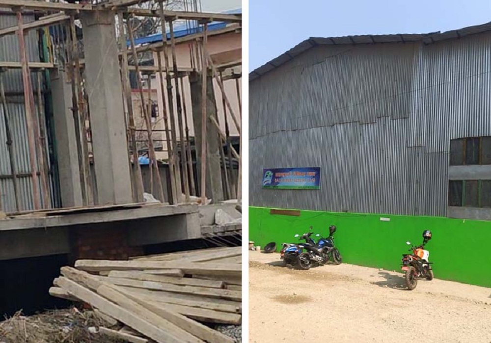 वडाध्यक्षकै संलग्नतामा गुठीको जग्गामा क्लबको भवन निमार्ण