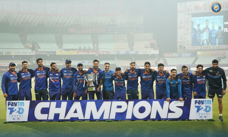 वेस्ट इन्डिजसँगको शृङ्खला ‘क्लिन स्वीप’ गर्दै भारत टी–२० वरीयताको शीर्ष स्थानमा उक्लियो