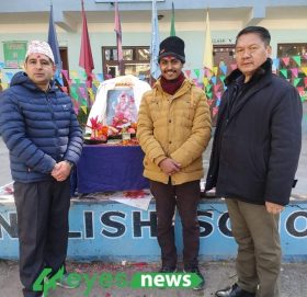 आफ्नो वौद्दिकताको बीउ रोपिएको मन्दिरमा पुगे युवा नेता राजु सुनार