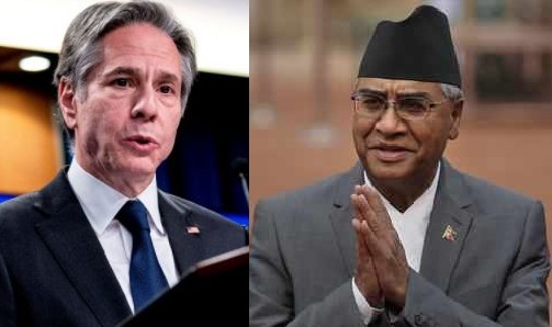 देउवालाई अमेरिकी विदेशमन्त्रीको फोन, युक्रेनलाई समर्थन गरेकोबारे चासो