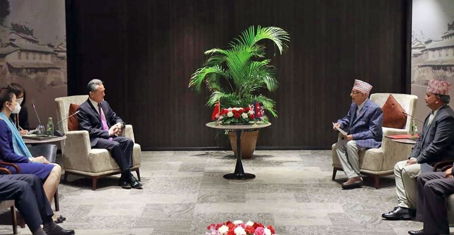 बीआरआई सम्झौता कार्यान्वयन गर्न वाङलाई ओलीको आग्रह