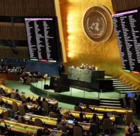 राष्ट्र सङ्घकाे महासभामा नेपालले रुसविरुद्ध मतदान गर्‍याे : भारत र चीनसहित ३५ देश तटस्थ