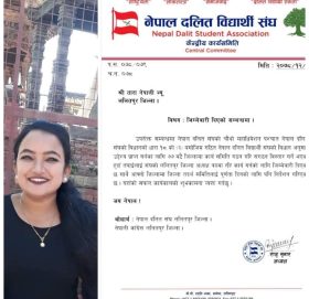 ललितपुर जिल्ला अध्यक्ष पदमा  तारा नेपाली