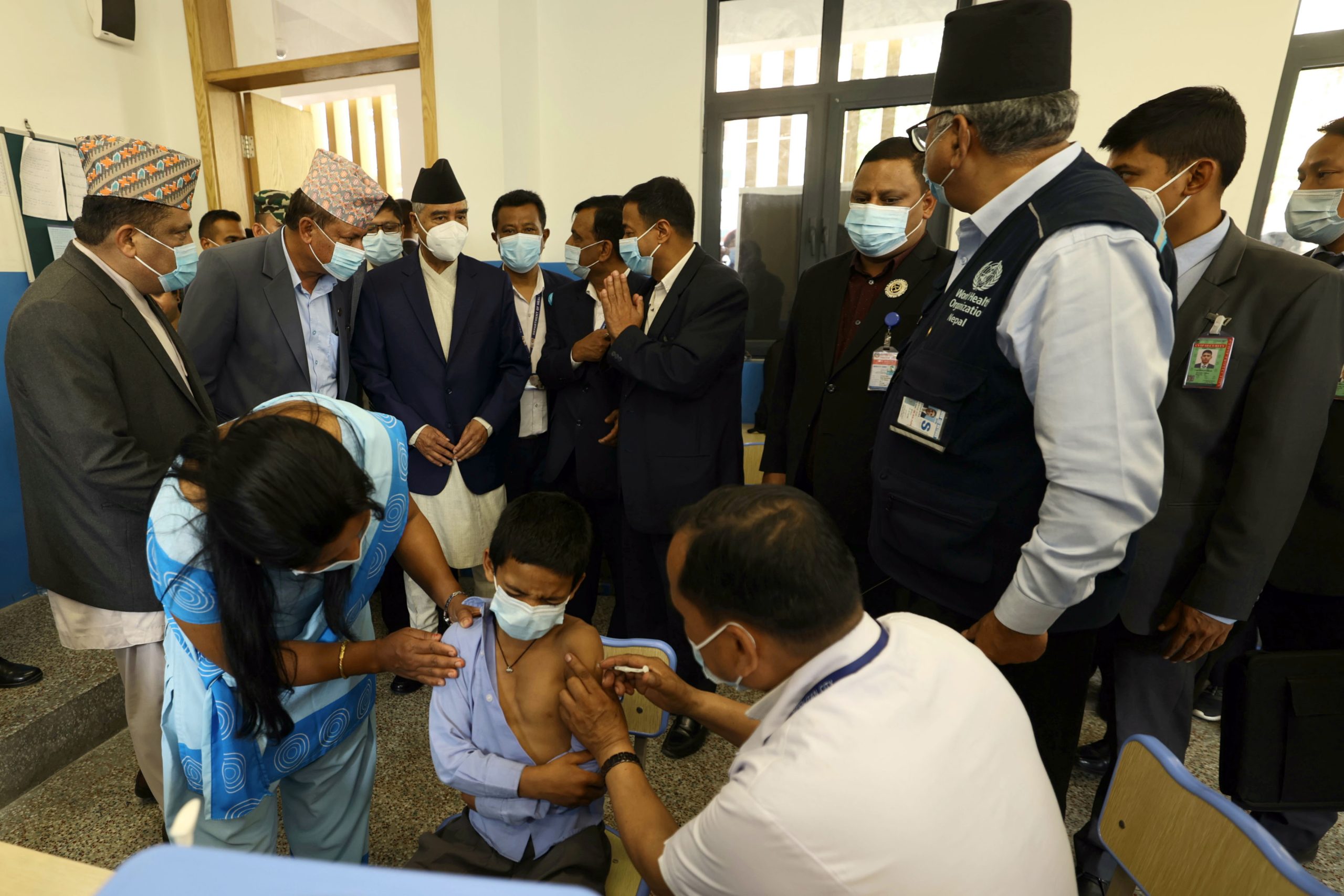 टाइफाइड विरूद्ध देशव्यापी खोप अभियान सुरू, १५ वर्षसम्मका बालबालिकालाई लगाइने