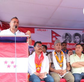 कांग्रेस महामन्त्री गगन थापाद्वारा गोकर्णेश्वर कांग्रेसलाई सम्बोधन