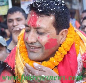 गोकर्णेश्वोरका मेयरमा अत्याधिक बहुमतका साथ दिपक रिसाल विजयी