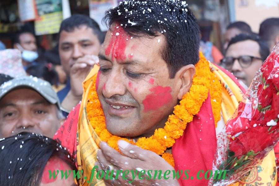 गोकर्णेश्वोरका मेयरमा अत्याधिक बहुमतका साथ दिपक रिसाल विजयी