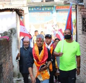 गोकर्णेश्वोर -७ मा कांग्रेस चुनाब प्रचारप्रसार