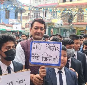 गाेकर्णेश्वर नगरपालिकामा “मेरो फोहोर मेरो जिम्मेवारी” नारा सहितको  विशेष कार्यक्रम