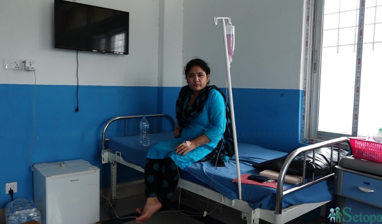 लुम्बिनी प्रदेशकी स्वास्थ्य राज्यमन्त्री बिमला वली अस्पताल भर्ना