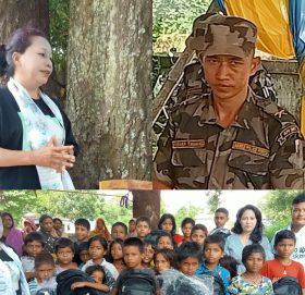 युवा तथा महिला जागरण अभियान र सशस्त्र प्रहरी सुरक्षा बलको संलगतामा शैक्षिक समाग्री( ब्याग) बितरण