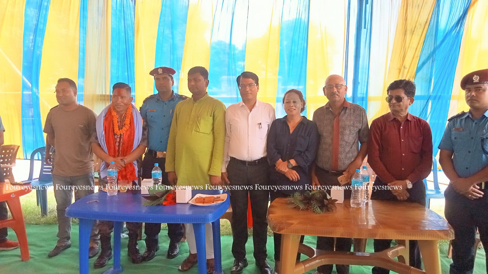 सशस्त्र प्रहरी सुरक्षा बल,सप्तरीका इन्स्पेक्टर किस्मान तामाङलाई  सम्मान सहित बिदाइ