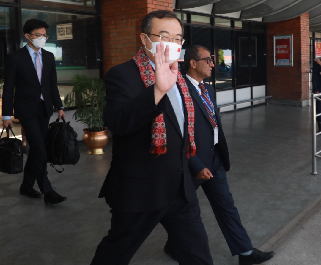 चिनियाँ कम्युनिस्ट पार्टीका विदेश विभाग प्रमुख नेपाल आइपुगे