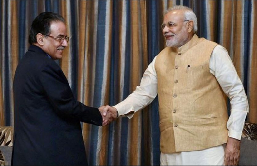 अध्यक्ष प्रचण्ड र भारतीय प्रधानमन्त्री मोदीबीच आज भेटवार्ता हुँदै