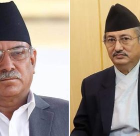 गृहमन्त्री र कानुनमन्त्रीले भेटे माओवादी अध्यक्ष प्रचण्डलाई