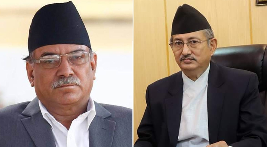 गृहमन्त्री र कानुनमन्त्रीले भेटे माओवादी अध्यक्ष प्रचण्डलाई