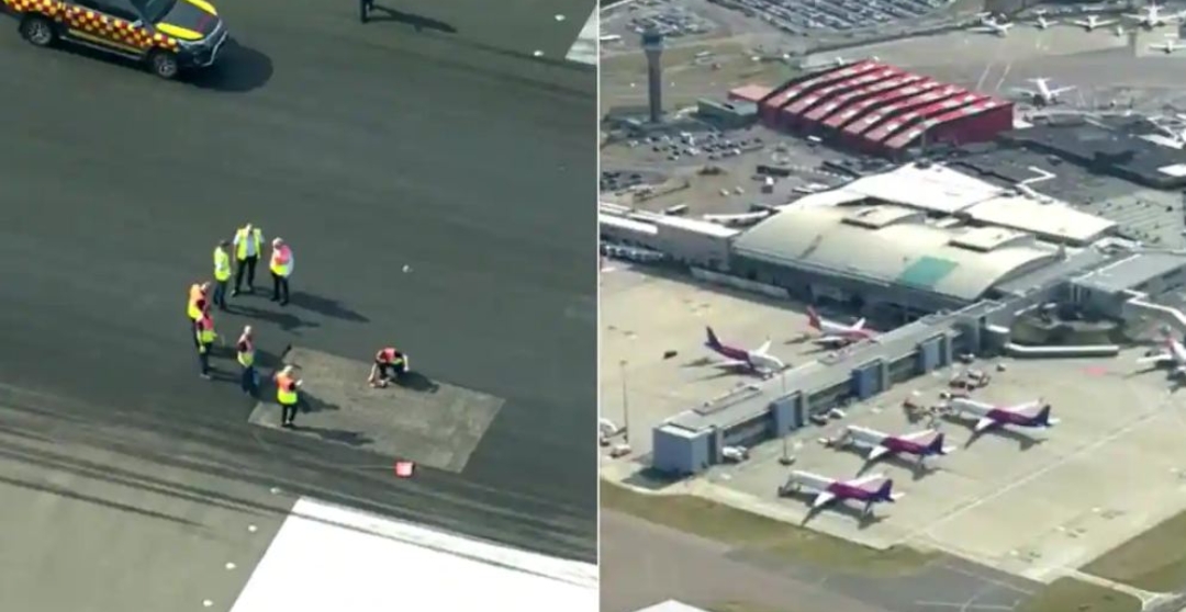 लन्डनमा अहिलेसम्मकै धेरै गर्मी, धावनमार्ग पग्लिएपछि उडान अवरुद्ध