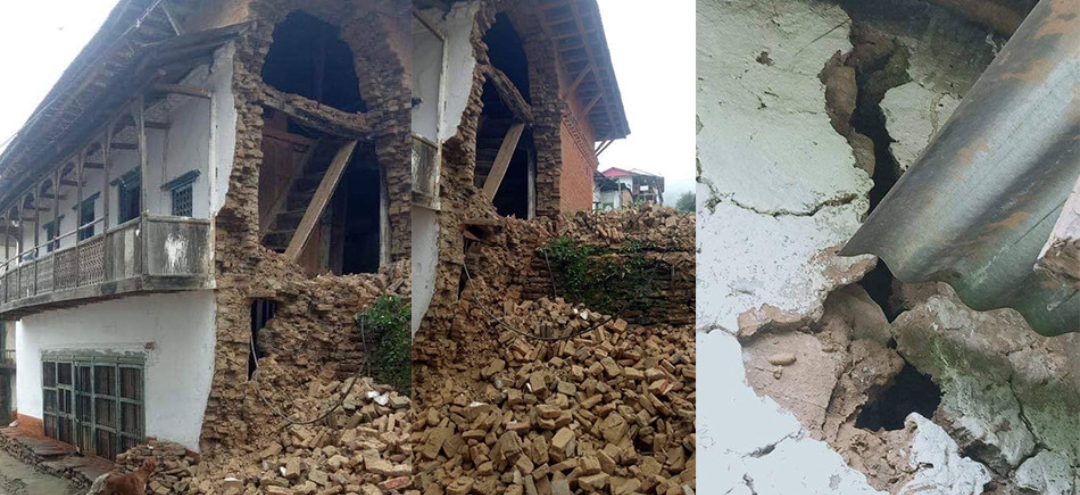 खोटाङ भूकम्प : विद्यालय र प्रहरीचौकी भवनसहित ४७५ घरमा क्षति