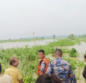 सप्तकोशी नदिको बाँध फुटेर बस्तीमा पस्यो, उद्धार कार्य जारी