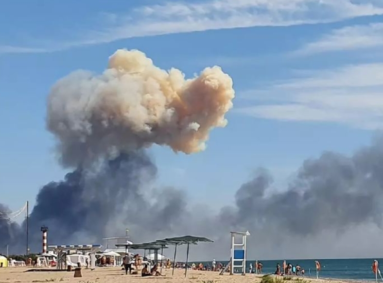 रुसको कब्जामा रहेको क्राइमियामा भीषण विस्फोट