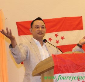 बागमती प्रदेश महामन्त्री श्रेष्ठद्वारा ने.का. क्षेत्र न.०४ लाई धन्यवाद ज्ञापन