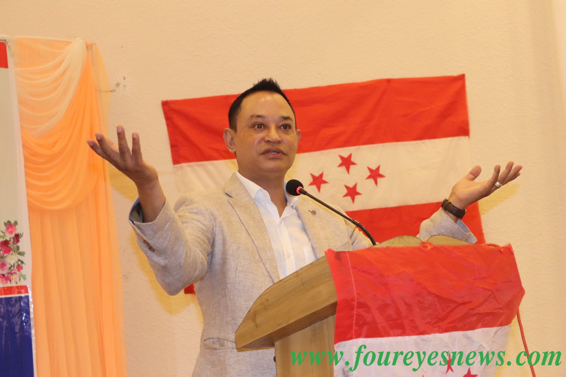 बागमती प्रदेश महामन्त्री श्रेष्ठद्वारा ने.का. क्षेत्र न.०४ लाई धन्यवाद ज्ञापन