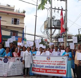 गो.न.पा.०६ र सर्वेश्वोर सहरी स्वस्थ केन्द्रद्वारा डेङगु विरुद्धको जनचेतना कार्यक्रम