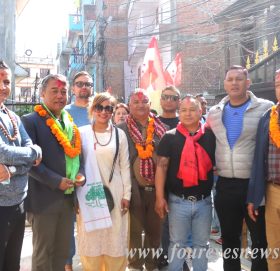 ने.का.काठमाडौ क्षेत्र न.०३ को घर-दैलो कार्यक्रम सुरु