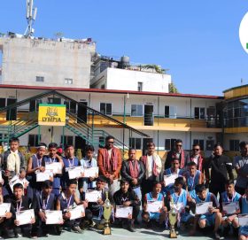 निमोनिक स्कुल बास्केटबल प्रतियोगितामा भए  प्रथम