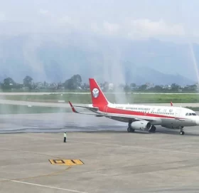 पोखरा अन्तर्राष्ट्रिय विमानस्थलमा पहिलो अन्तर्राष्ट्रिय जहाज अवतरण