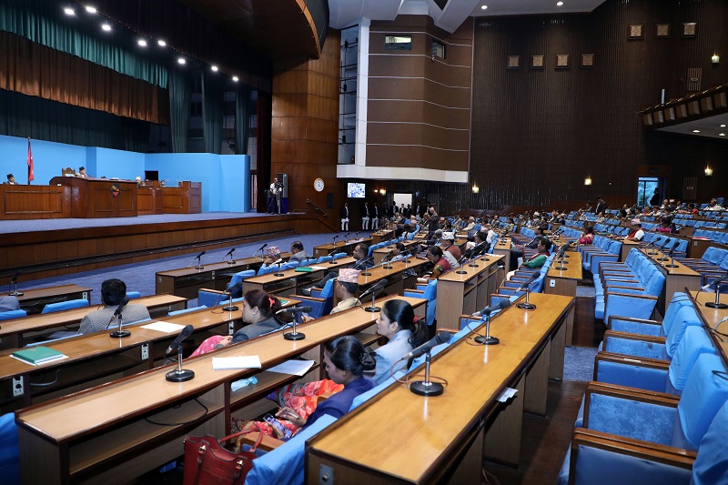 प्रतिनिधि सभा बैठकमा एमाले र रास्वपाको अवरोध