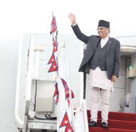 इटाली भ्रमण सकेर प्रधानमन्त्री प्रचण्ड स्वदेश फिर्ता