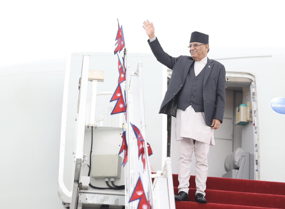 इटाली भ्रमण सकेर प्रधानमन्त्री प्रचण्ड स्वदेश फिर्ता