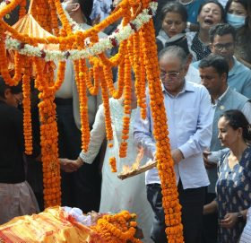 राजकीय सम्मानका साथ सीता दाहालको अन्त्येष्टि