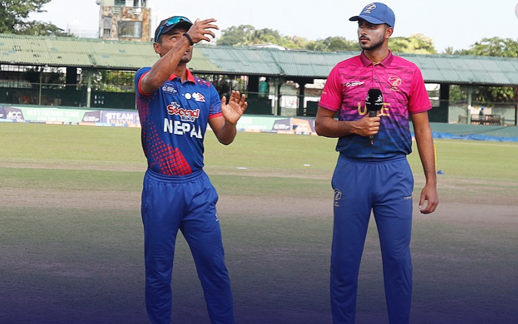 कुशल भुर्तेलले ६ विकेट लिएपछि यूएई १ सय ५७ रनमै अलआउट