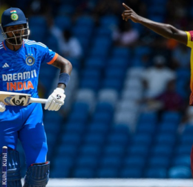 भारत वेस्ट इन्डिजसँग ४ रनले पराजित