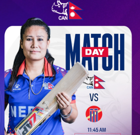 चार देशीय महिला टी–२० शृङ्खलामा आज नेपालले घरेलु टोली मलेसिया खेल्दै