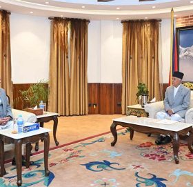 राष्ट्रपति पौडेल र प्रधानमन्त्री पुष्पकमल दाहाल प्रचण्डबीच भेटवार्ता