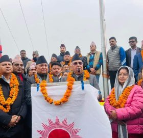 एमालेको झुलाघाट–चिवाभञ्ज्याङ सङ्कल्प यात्रा शुरु