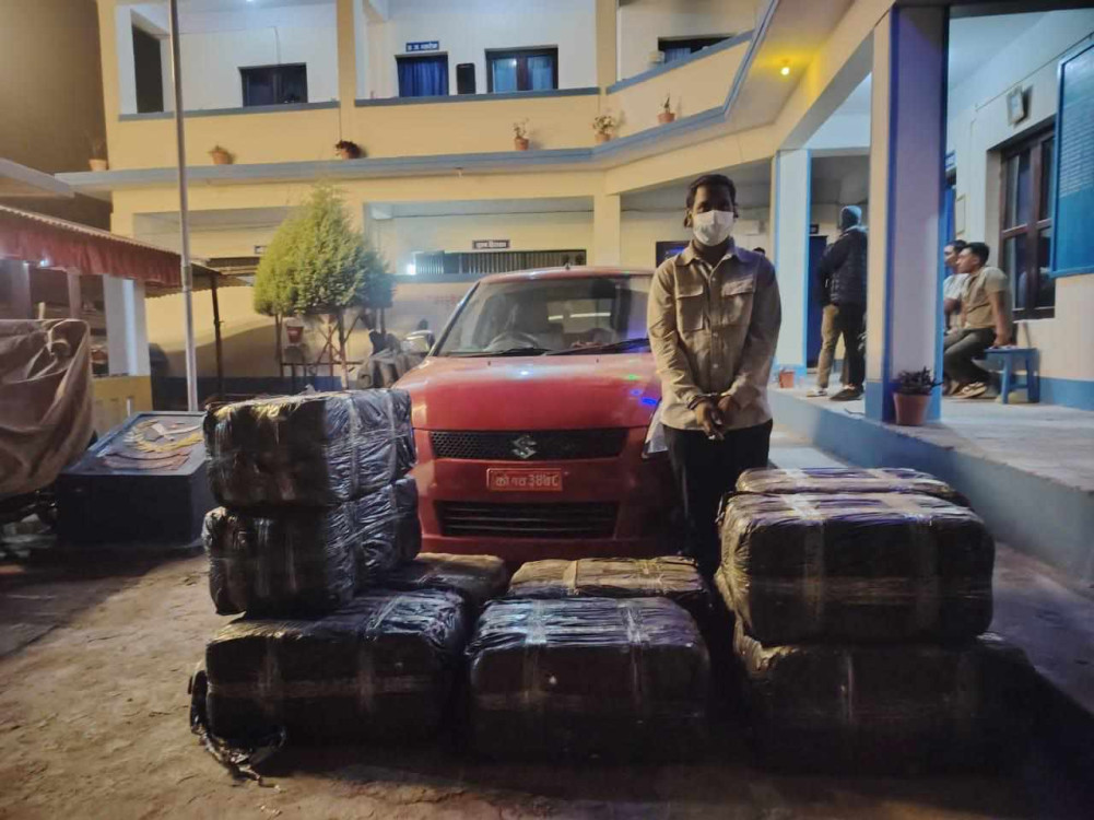 तीन क्विन्टल गाँजासहित धनकुटामा एक पक्राउ