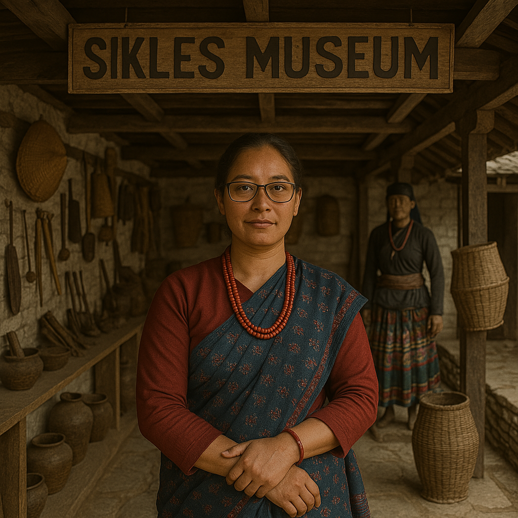 महिलाले सम्हालेको सिक्लेस संग्रहालय