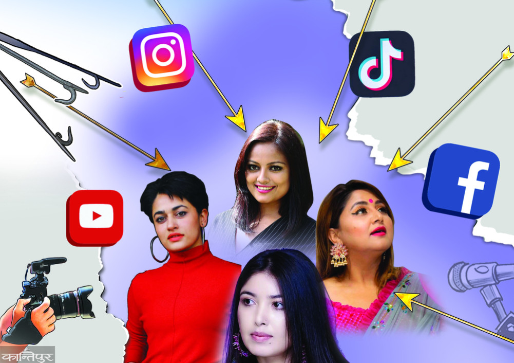 महिला कलाकारमाथि डिजिटल हिंसा : किन चुपचाप छन् फिल्मकर्मीका संस्था ?