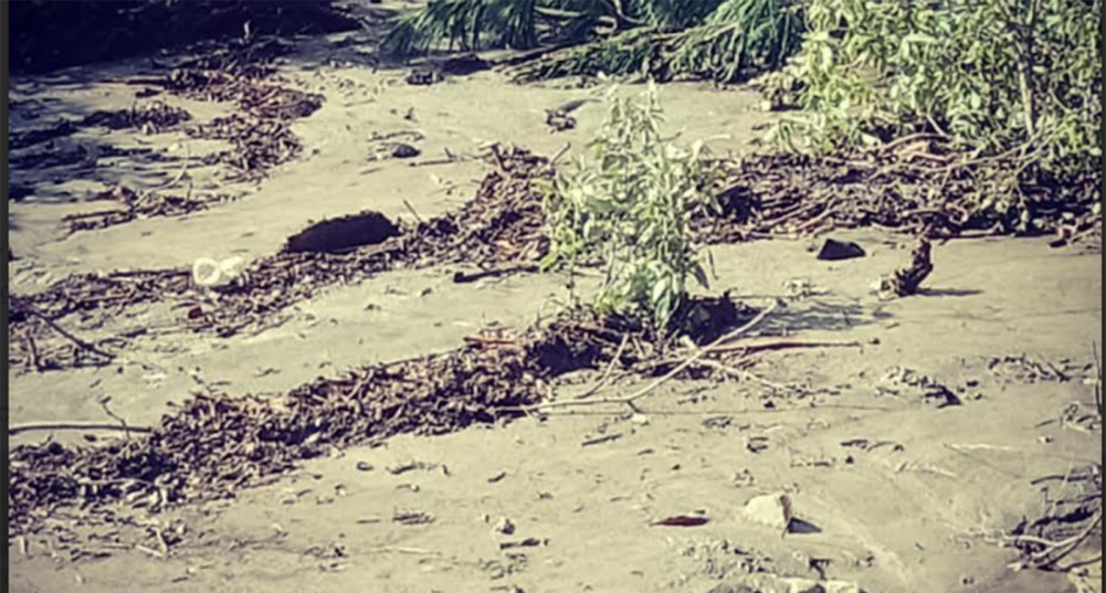 हिमताल फुटेर तिलगाउँमा पहिरो, बस्ती उच्च जोखिममा